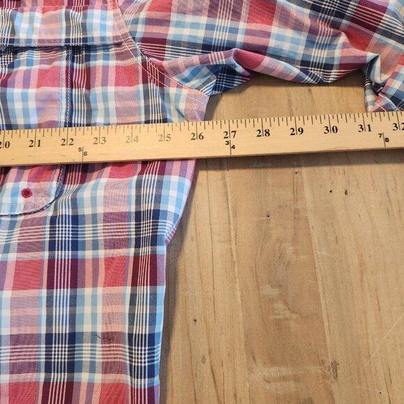 Izod Saltwater Shirt Fishing Button Down Vented Roll Tab Sleeves Mens 2XL - Picture 16 of 16